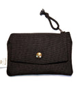 Black Hole Compact Reused Fabric Wallet