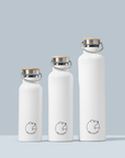 Premium Arctic Bottle, double-wall vacuum-insulated stainless steel water bottle, keeps drinks hot 12h cold 24h, eco-friendly bamboo lid, BPA-free, leak-proof, biodegradable packaging by Arcticus at brixbailey.com