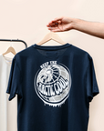 Luxury Keep It Cool organic cotton t-shirt, deep blue, premium screen printing, biodegradable packaging, polar bear conservation by Arcticus at brixbailey.com