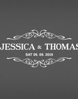 Personalised Wedding Cake Knife & Server Set – Engraved Stainless Steel