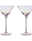 Set of 2 Martini Glasses | Frosted Deco