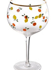 Set of 2 Citrus Design Gin Glasses | Mila
