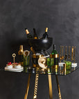 Set of Four Green Wine Glasses | Fleur