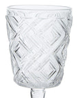 Set of Four Clear Wine Glasses | Fleur