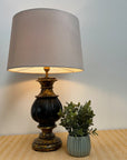 Cream Velvet Lampshade | French Drum Ceiling Light Shade | Bespoke Handmade Empire Lampshade