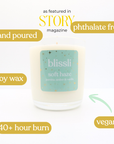 soft haze – jasmine, amber & vanilla 220g soy candle