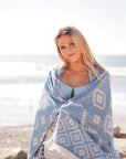 AZTEC BLUE TURKISH TOWEL