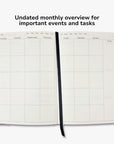 Undated Yearly Productivity Planner - Red