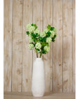 Green Snowball Faux Flower Stem