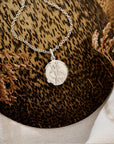 Classic Small St Christopher Necklace Sterling Silver 14mm