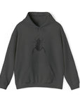 Graphic Insect Print Unisex Hooded Sweatshirt