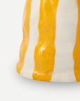 Orange Candy Stripe Candle Holder