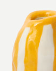 Orange Candy Stripe Candle Holder