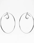 Layers Silver Earrings Pair