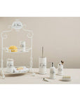 White Ceramic Lotion Dispenser | Le Bain