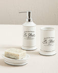 White Ceramic Lotion Dispenser | Le Bain