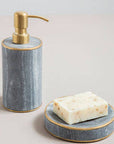 Grey Marble and Gold Lotion Dispenser | Bosco