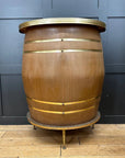 Retro Home Bar / Man cave Barget Bar And Stool / Half Barrel Bar / Retro Pub