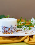 Amber & Pine Scented Candle – Essence of Latvian Forests & Seas by TL Candles at www.brixbailey.com