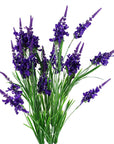 Pack of 6 x Artificial Flowers Purple Larkspur Artifical Stem 80cm-0