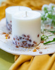 Amber & Pine Scented Candle – Latvian Handmade Soy Wax Candle by TL Candles at www.brixbailey.com