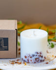 Amber & Pine Scented Candle – Essence of Latvian Forests and Seas by TL Candles at www.brixbailey.com