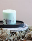 Hand Poured Soy Candle with Forest Scent in Mint Green