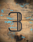 Black 5" or 12" Art Deco Metal Lettering A-Z 0-9