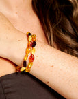 RAW Amber Multicolour Beaded Bracelet