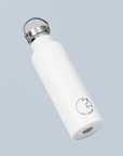 Premium Arctic Bottle, double-wall vacuum-insulated stainless steel water bottle, eco-friendly bamboo lid, keeps drinks hot or cold, biodegradable packaging by Arcticus at brixbailey.com
