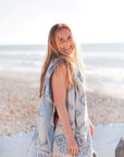 AZTEC BLUE TURKISH TOWEL