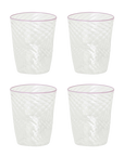 The Adrienne Murano Tumbler in Pink, Set of Four