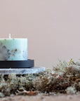 Hand Poured Soy Candle with Forest Scent in Mint Green