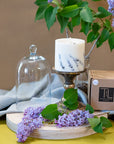 Lavender Scented Soy Wax Candle in White