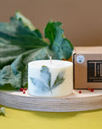 Clary Sage Soy Wax Candle with Hemp Leaf Detail