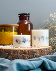 Hand-made Unscented Candle with Dried Flowers - Simple Elegance & Versatile Decor by TL Candles at www.brixbailey.com