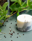 Hand Poured Soy Candle with Juniper Scent