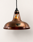 Cawston Antique Copper Coolicon Lampshade Pendant Light - 11 Inch