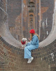 Cherry Red British Wool Beanie Hat