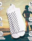 White Performance Trainer Socks