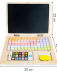 Ecotoys Wooden Laptop – Educational Toy for Creative Learning by ECOTOYS at www.brixbailey.com