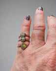 Raw Chrome Diopside Ring - Electroformed | Handmade by Blackbird & Sage