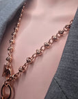 ROSE GOLD 70CM LONG KNOTTED CHAIN NECKLACE*