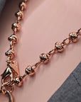 ROSE GOLD 70CM LONG KNOTTED CHAIN NECKLACE*
