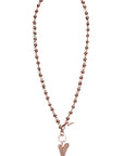 ROSE GOLD 70CM LONG KNOTTED CHAIN NECKLACE*