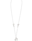 SILVER HOLLOW HEART NECKLACE*