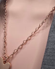 ROSE GOLD SOLID HEART NECKLACE*
