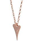 ROSE GOLD SOLID HEART NECKLACE*