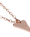 ROSE GOLD SOLID HEART NECKLACE*