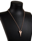 ROSE GOLD SOLID HEART NECKLACE*